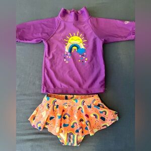 Girls UV skinz bathing suit size 2T